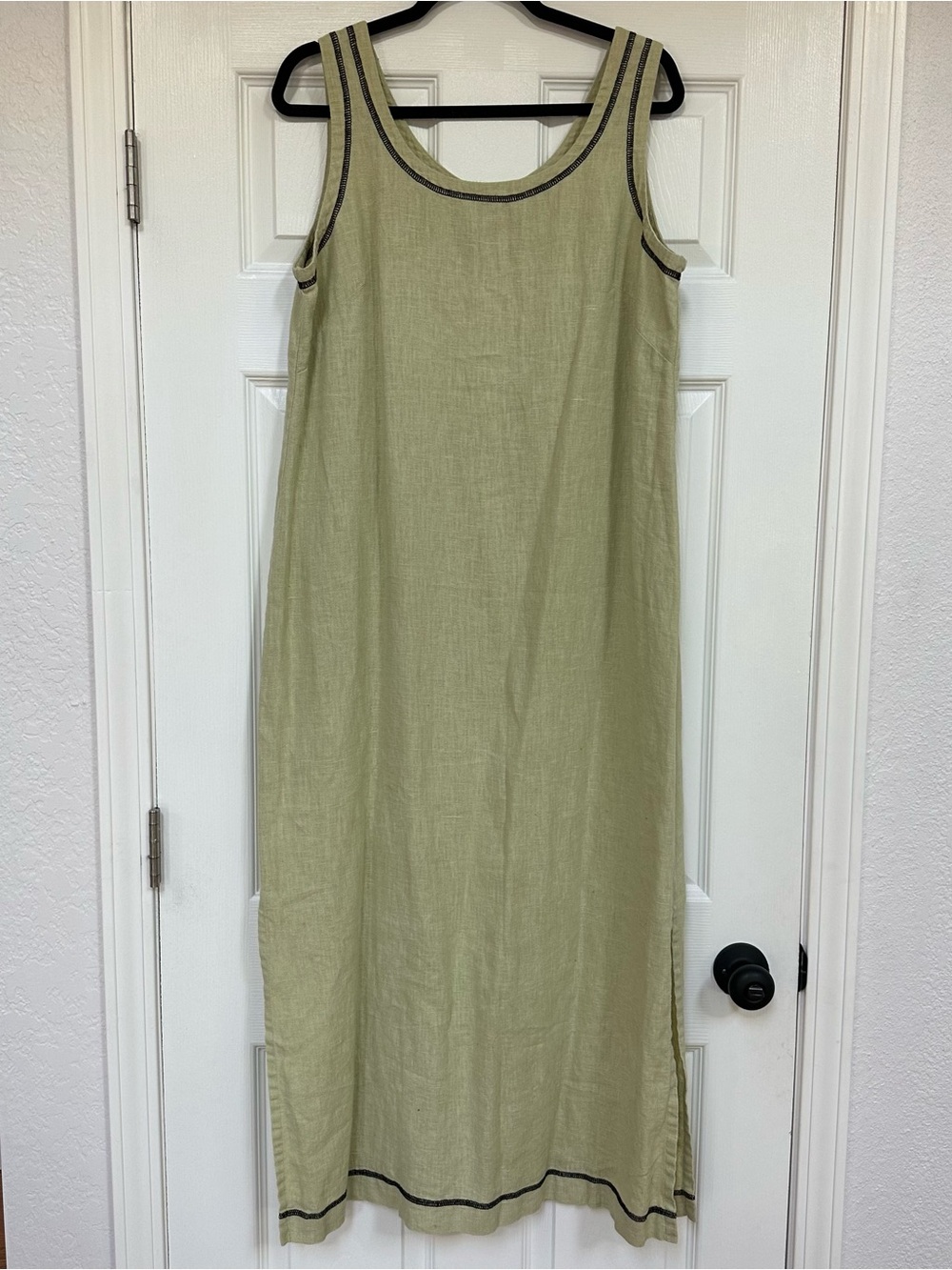 VINTAGE LINEN MIDI DRESS